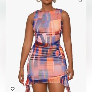 Pretty Garbage Mesh Mini Dress Small